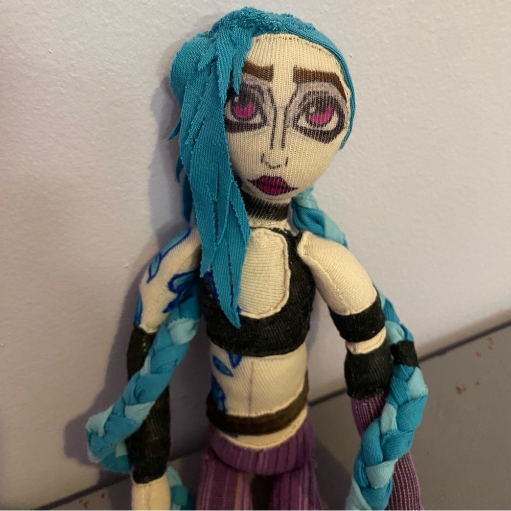 🎆JINX🎆 14” Plush ARCANE Custom HANDMADE Collectible DOLL